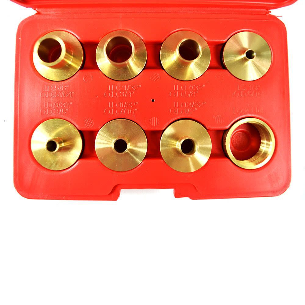 Brass Router Template Guide Bushing 9pc Set 19604