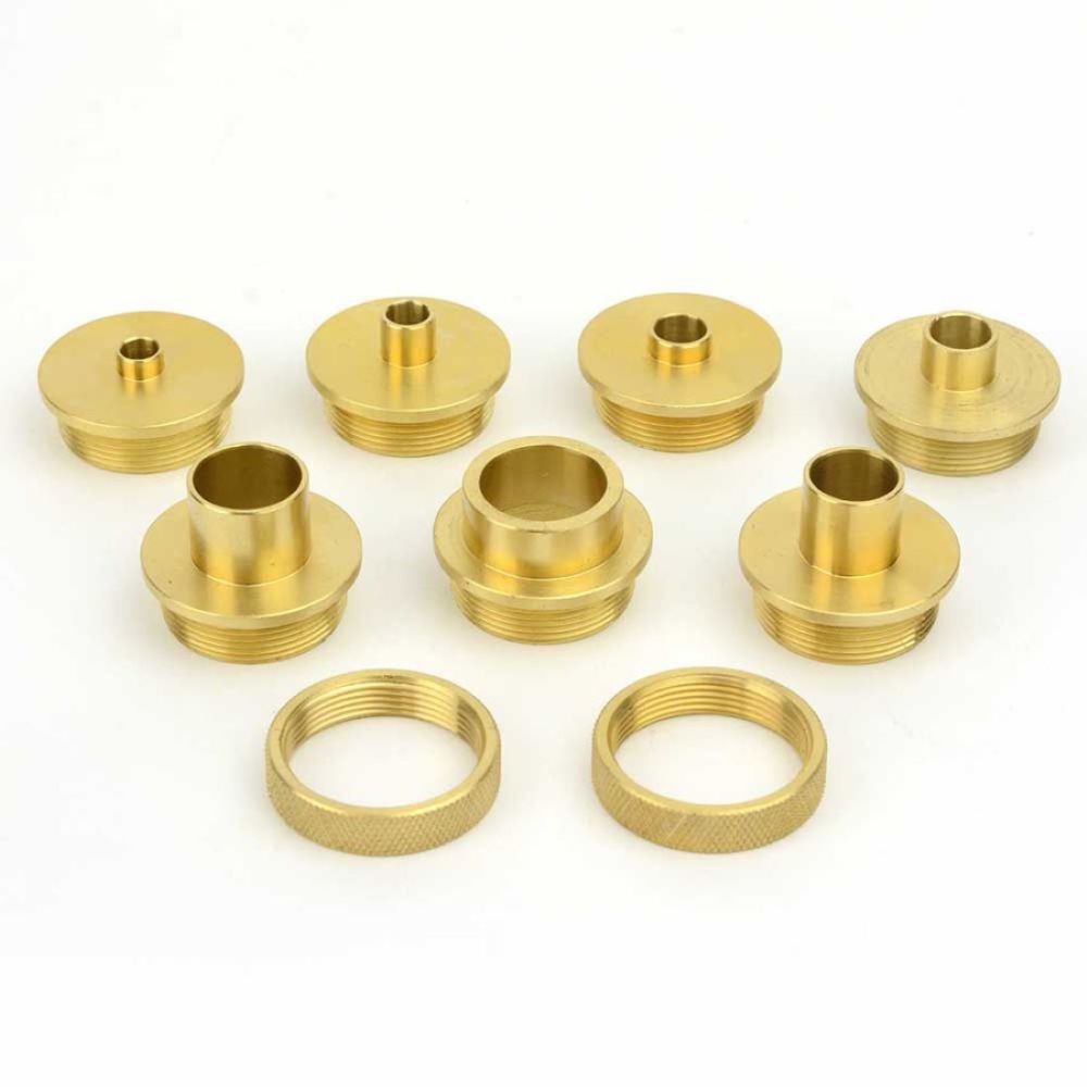 Brass Router Template Guide Bushing 9pc Set 19604