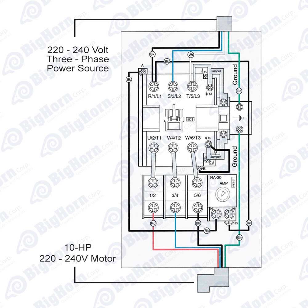 Magnetic Switch SW90-39 3 Phase 220-240V 10hp 22-34 Amp 18839