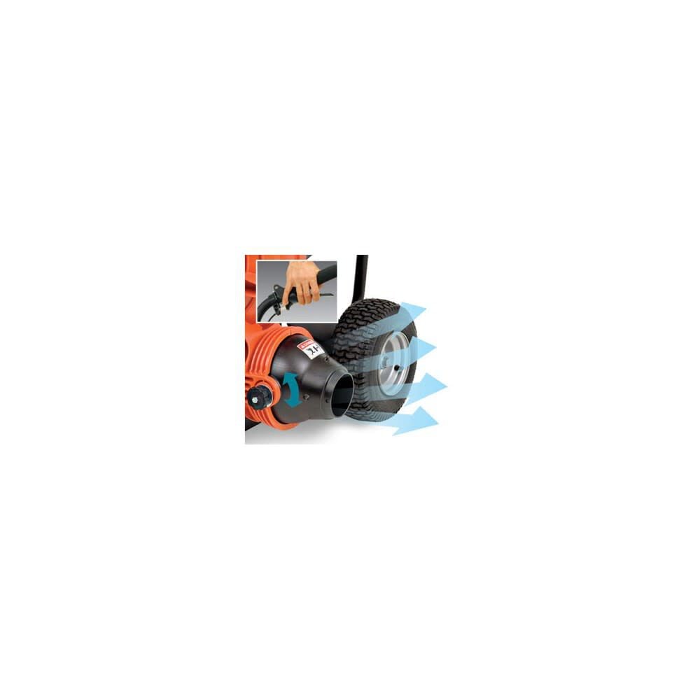 Force blower 205-cc 4-cycle 1150-CFM 200-MPH Gas Walk-behind Leaf Blower F602X