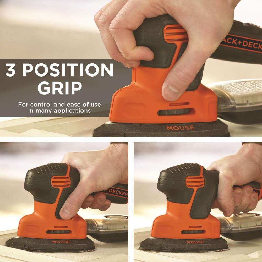 1.2-Amp Corded Detail Sander with Dust Management BDEMS600