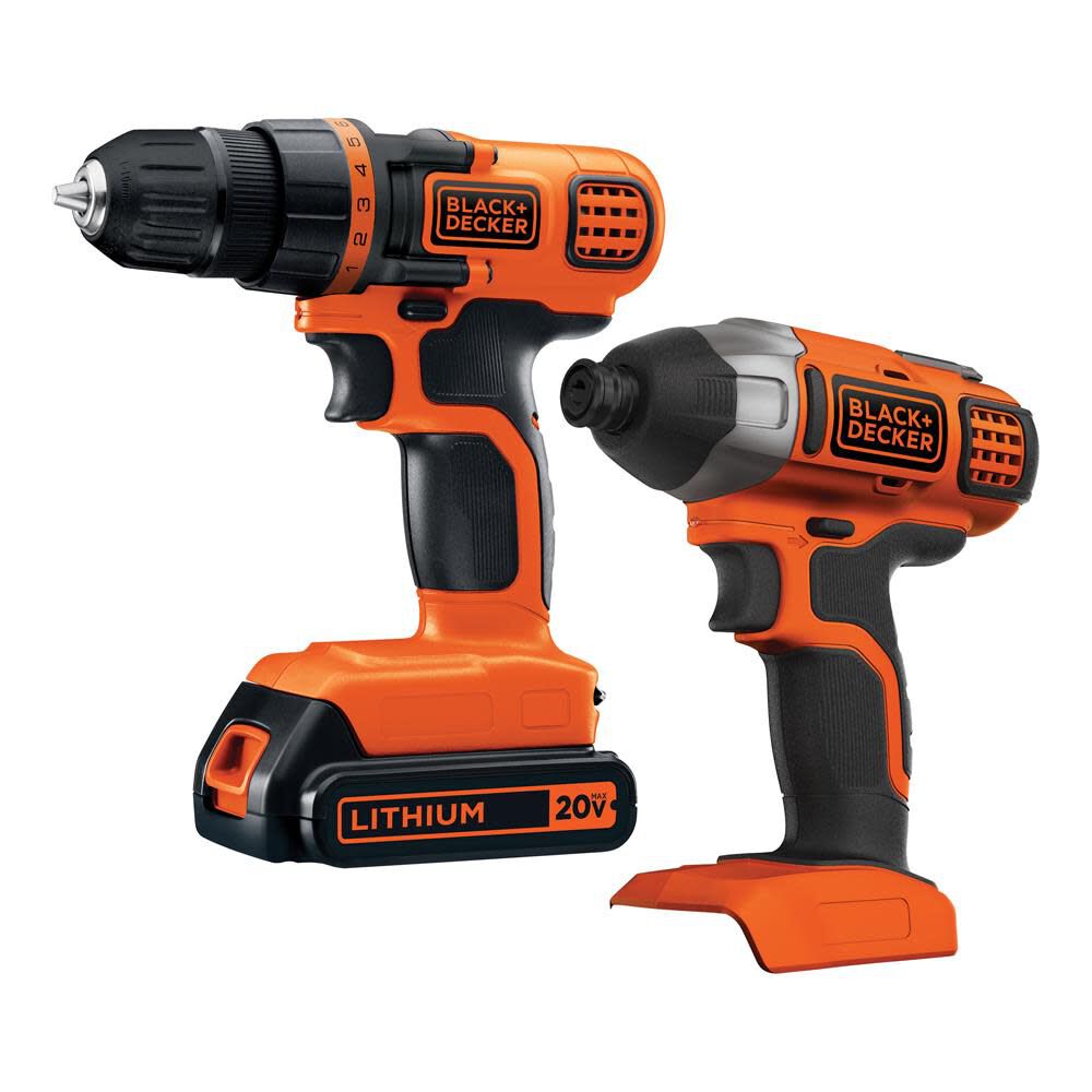 20-volt Max 2-Tool Power Tool Combo Kit (1-Battery Included and Charger Included) BD2KITCDDI