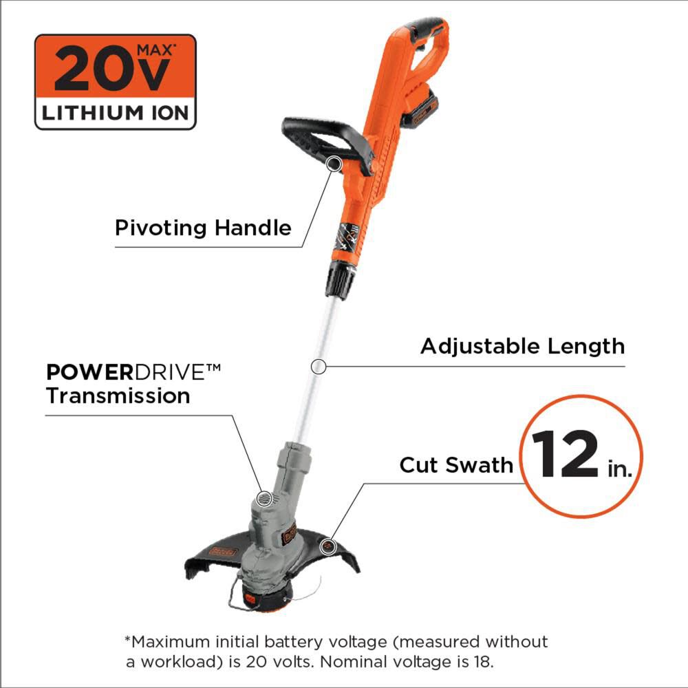 20V MAX Lithium 12 in. Trimmer/Edger (LST300) LST300