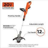 20V MAX Lithium 12 in. Trimmer/Edger (LST300) LST300