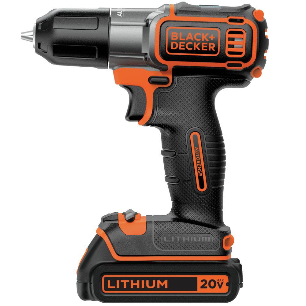 20V MAX Lithium Ion (Li-ion) 3/8-in Cordless Drill with Battery Kit BDCDE120C