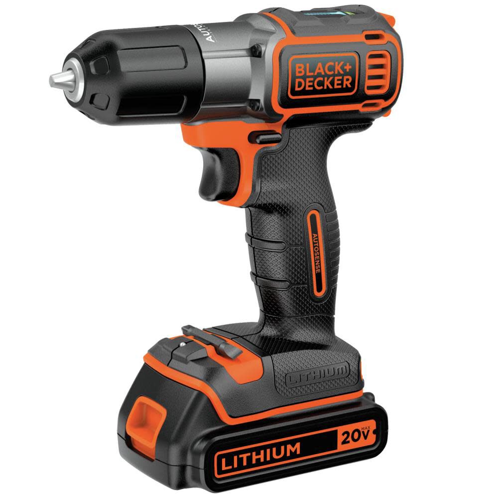 20V MAX Lithium Ion (Li-ion) 3/8-in Cordless Drill with Battery Kit BDCDE120C