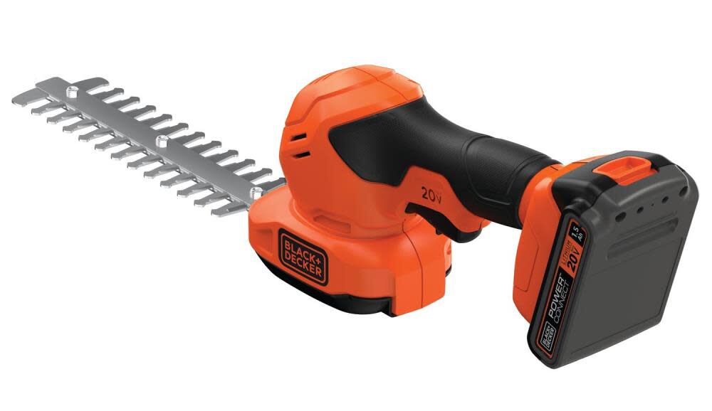 POWER CONNECT 20-volt Max 8-in Battery Hedge Trimmer 1.5 Ah (Battery Included and Charger Not Included) BCSS820C1