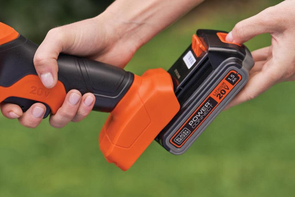 POWER CONNECT 20-volt Max 8-in Battery Hedge Trimmer 1.5 Ah (Battery Included and Charger Not Included) BCSS820C1