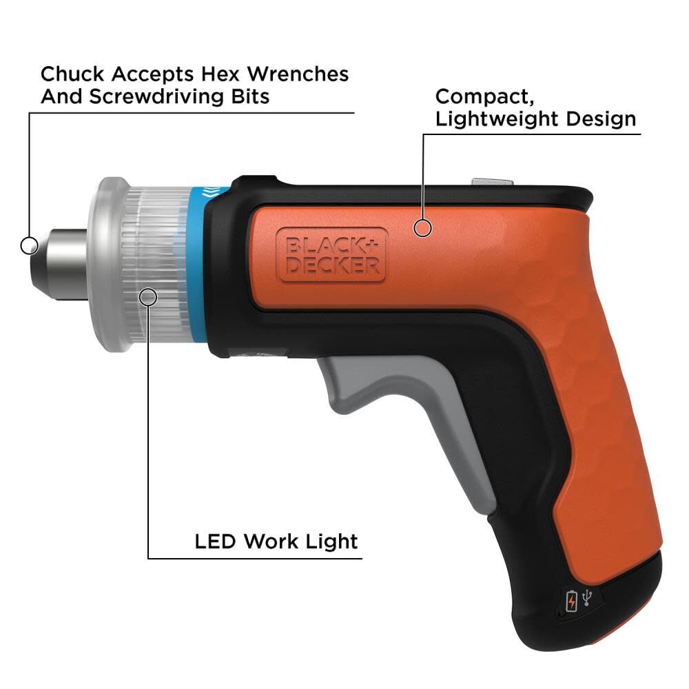 4-volt 1/4-in Cordless Screwdriver(Charger Included) BCRTA601I