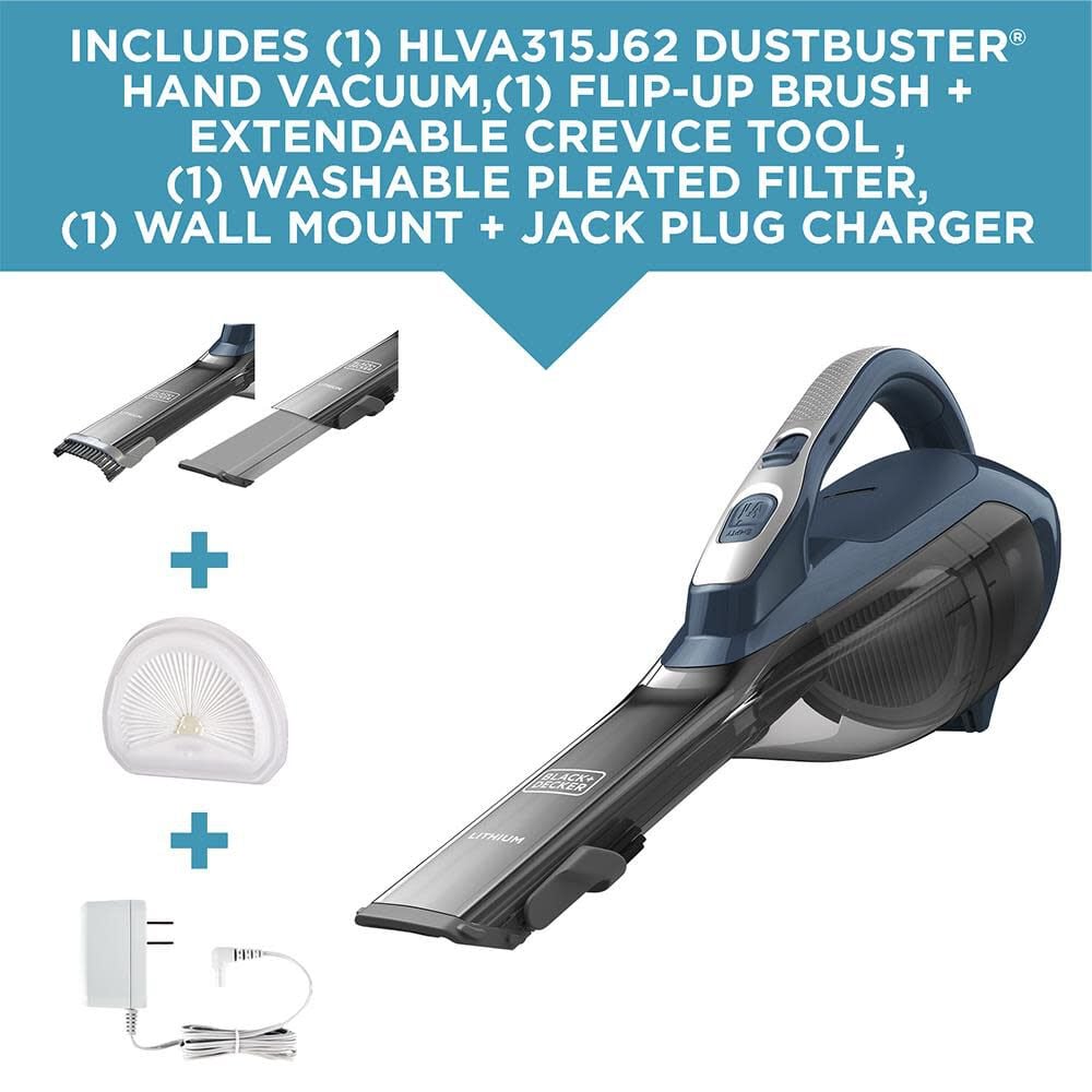 and Decker DUSTBUSTER Cordless Lithium Hand Vacuum HLVA315J62