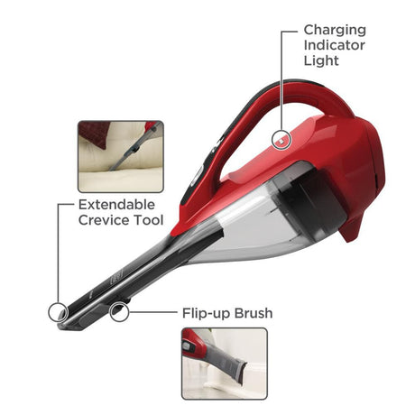 and Decker DUSTBUSTER Hand Vacuum Chili Red HLVA320J26
