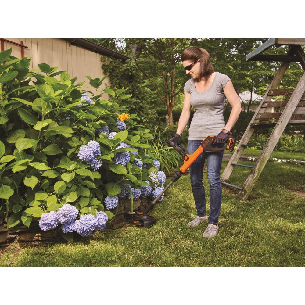 EASYFEED 20V MAX 12-in Straight Cordless String Trimmer & Edger (LSTE525) LSTE525