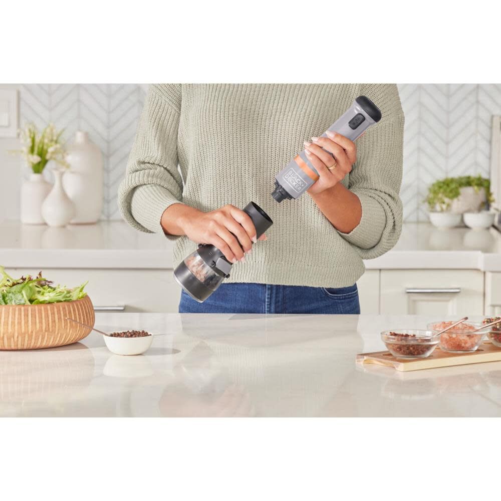 kitchen wand 2 in 1 Salt & Pepper Grinder Attachment BCKM101SP