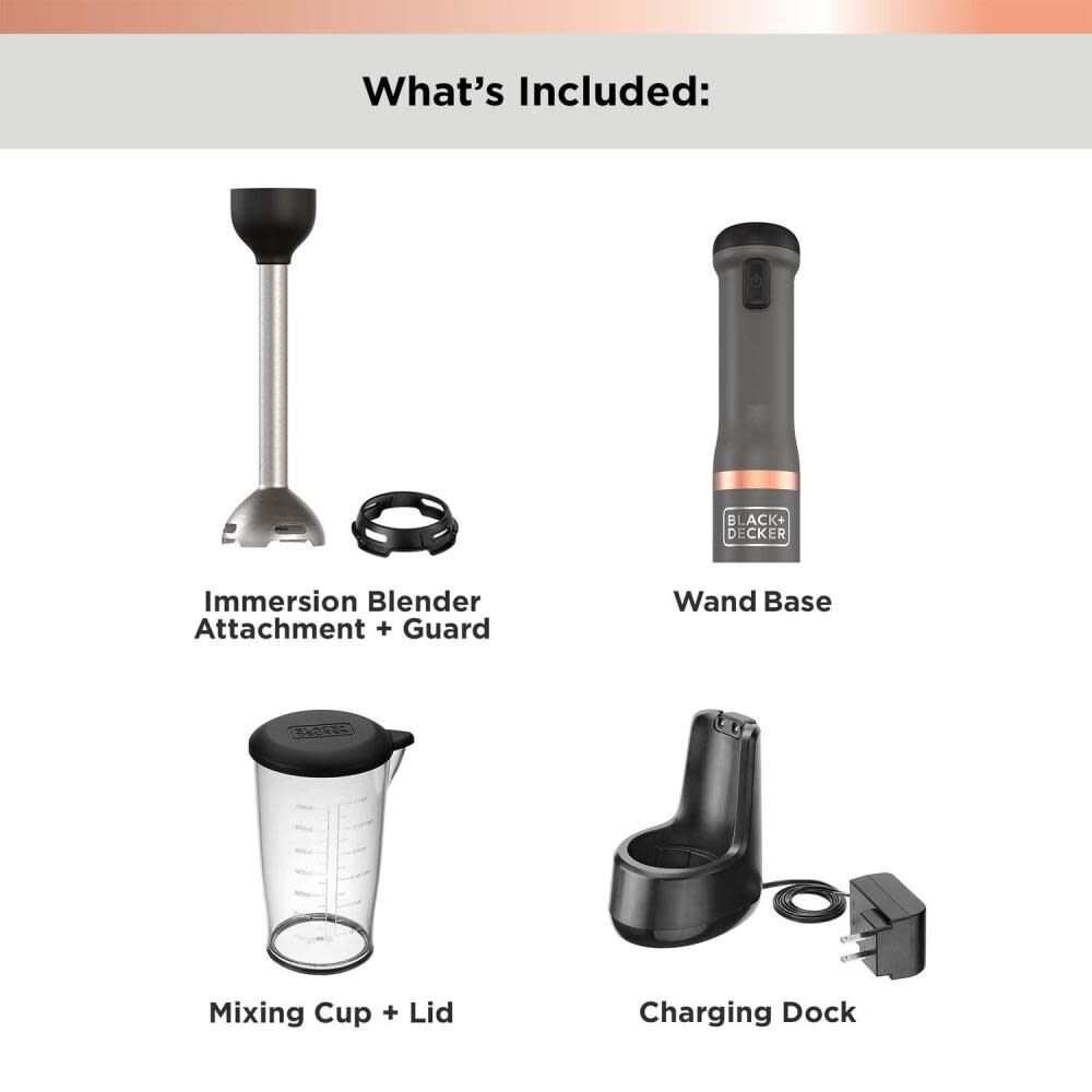 kitchen wand Cordless Immersion Blender Grey BCKM1011K01