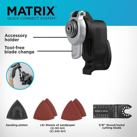 Matrix Oscillating Tool Attachment BDCMTO