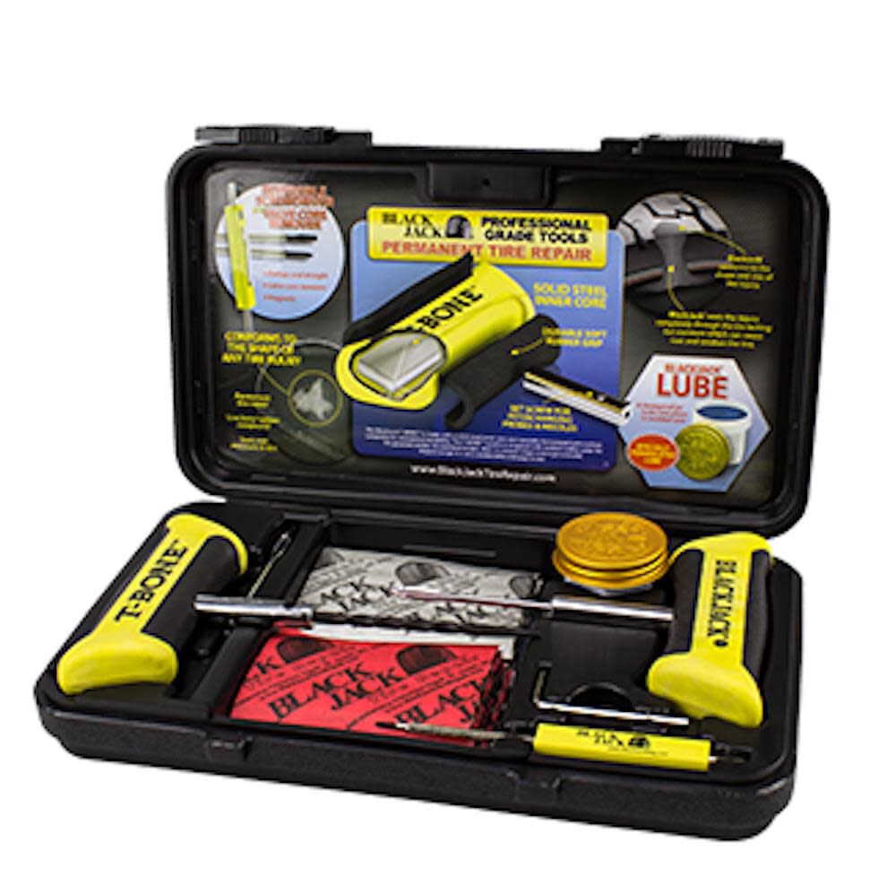 Tire Repair Kit with T-Bone Handles & Screwdriver KT-340