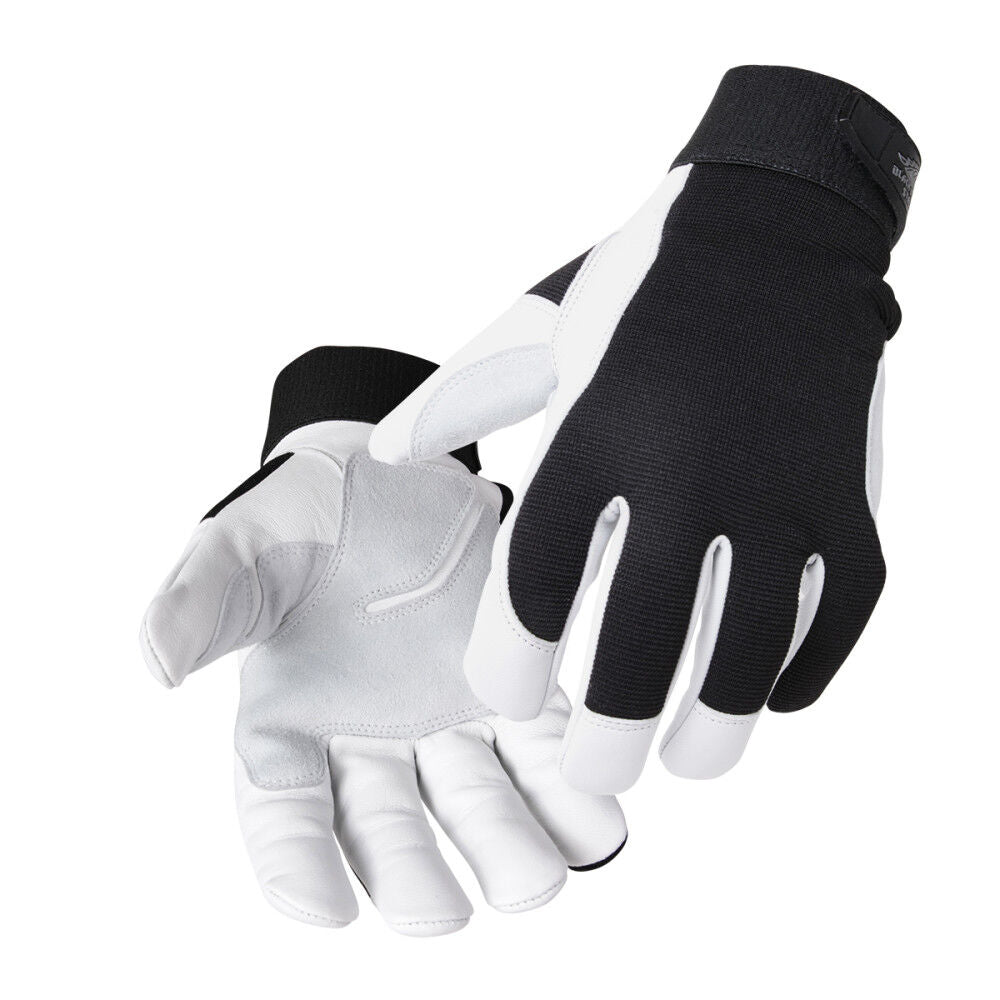 Grain Goatskin Mechanics Gloves GX3020-BW-R360