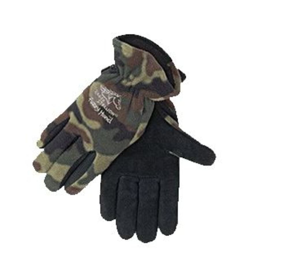 Large Camouflage Goatskin Cowhide Leather Palm Winter Gloves 15FH-CAMO-L