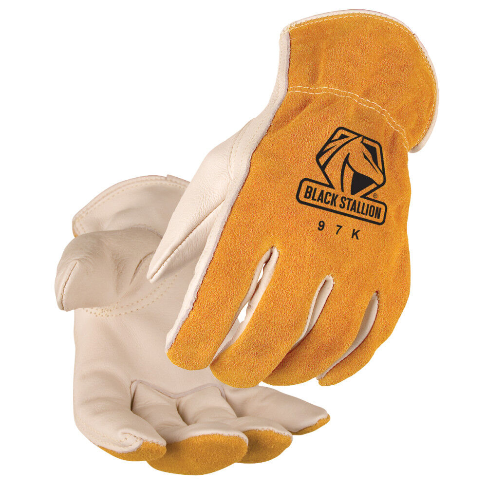 Versatile Grain Cowhide Drivers Gloves 2X 97KXXL