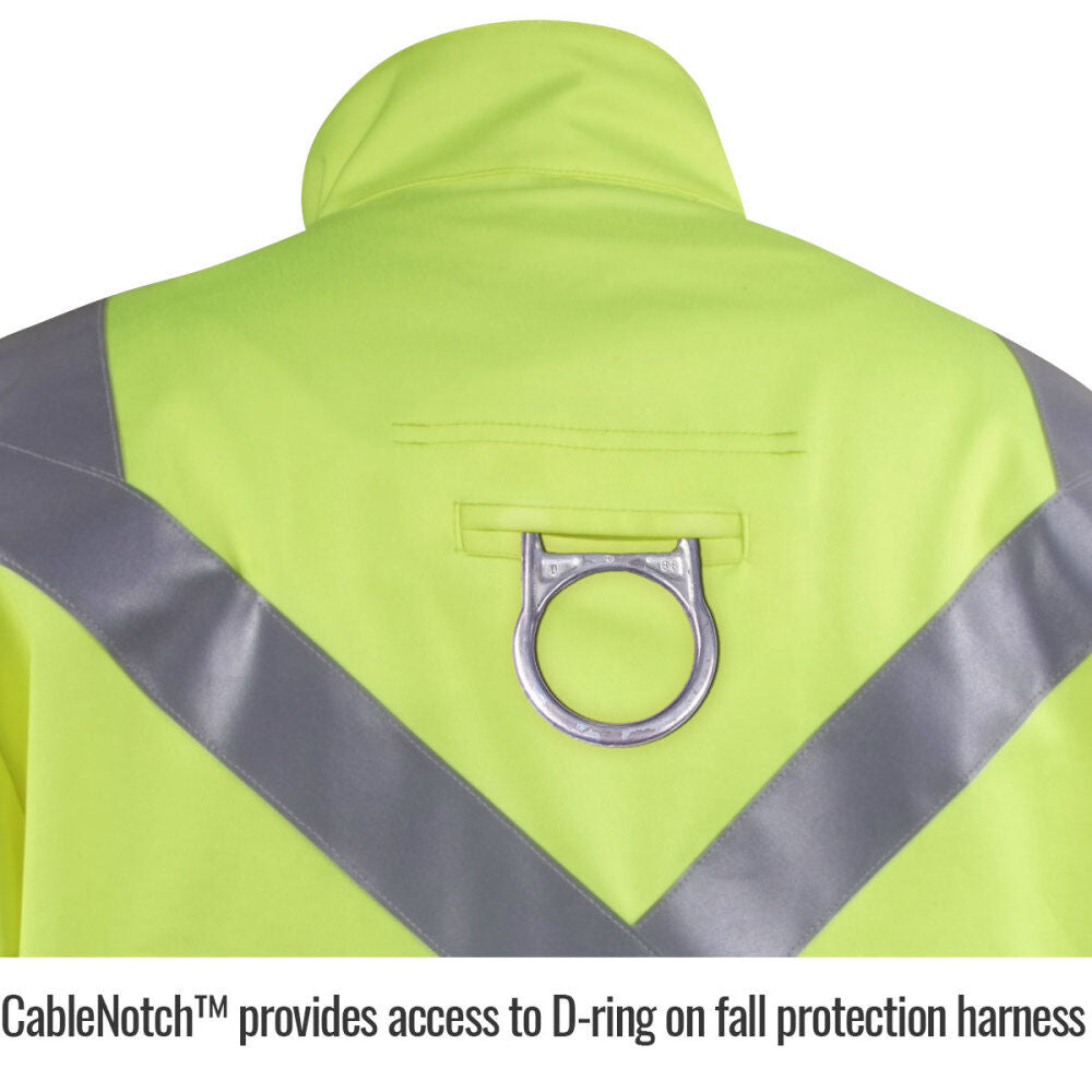 Welding Jacket 9oz Lime Green FR Cotton 2X JF1012-LM-2XL