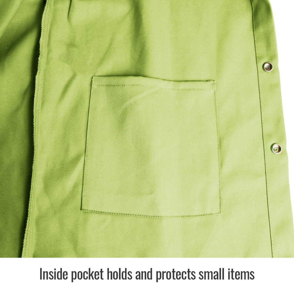 Welding Jacket 9oz Lime Green FR Cotton 2X JF1012-LM-2XL