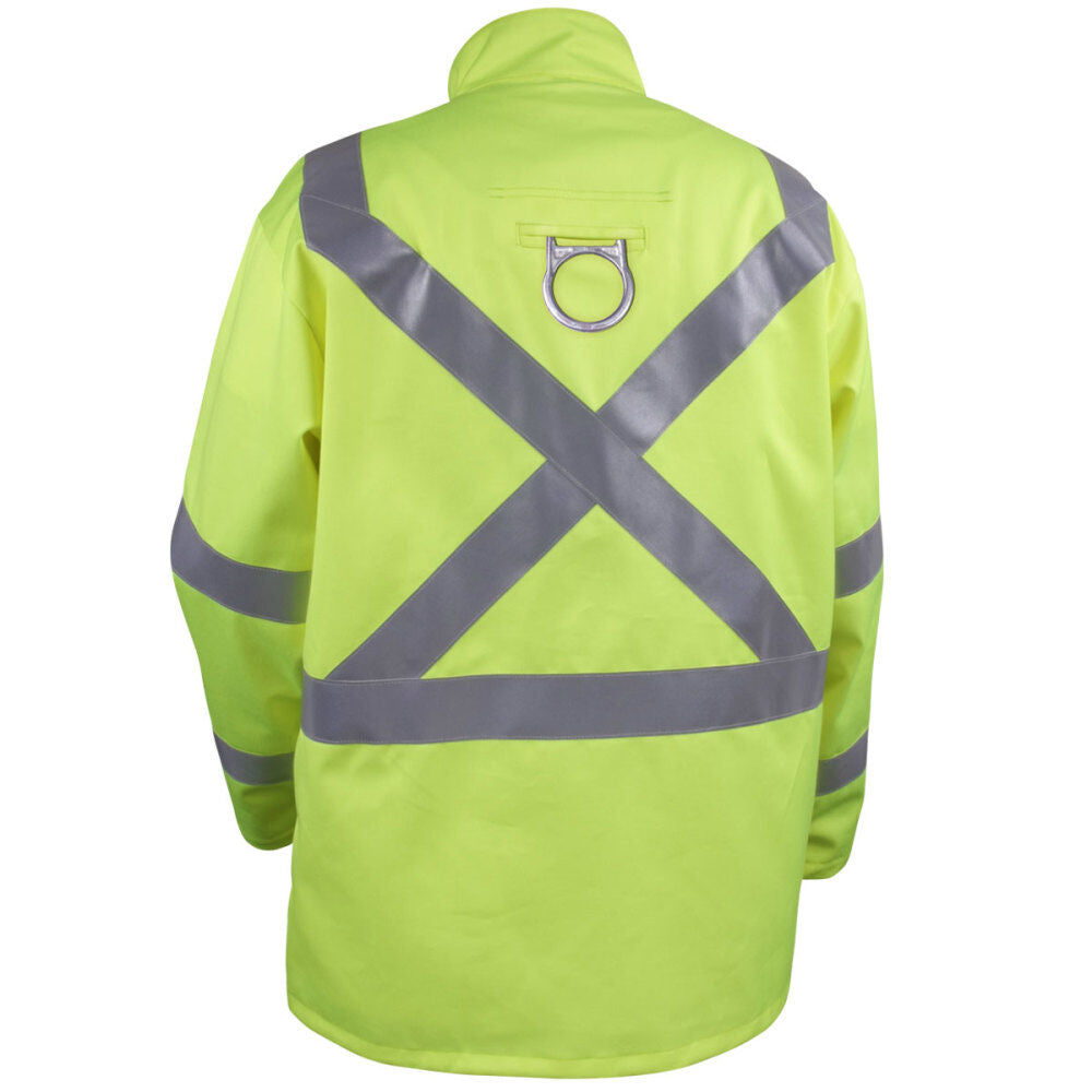 Welding Jacket 9oz Lime Green FR Cotton 3X JF1012-LM-3XL