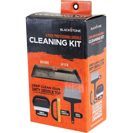 Premium Flat Top Grill Griddle Cleaning Kit 8pc 5060