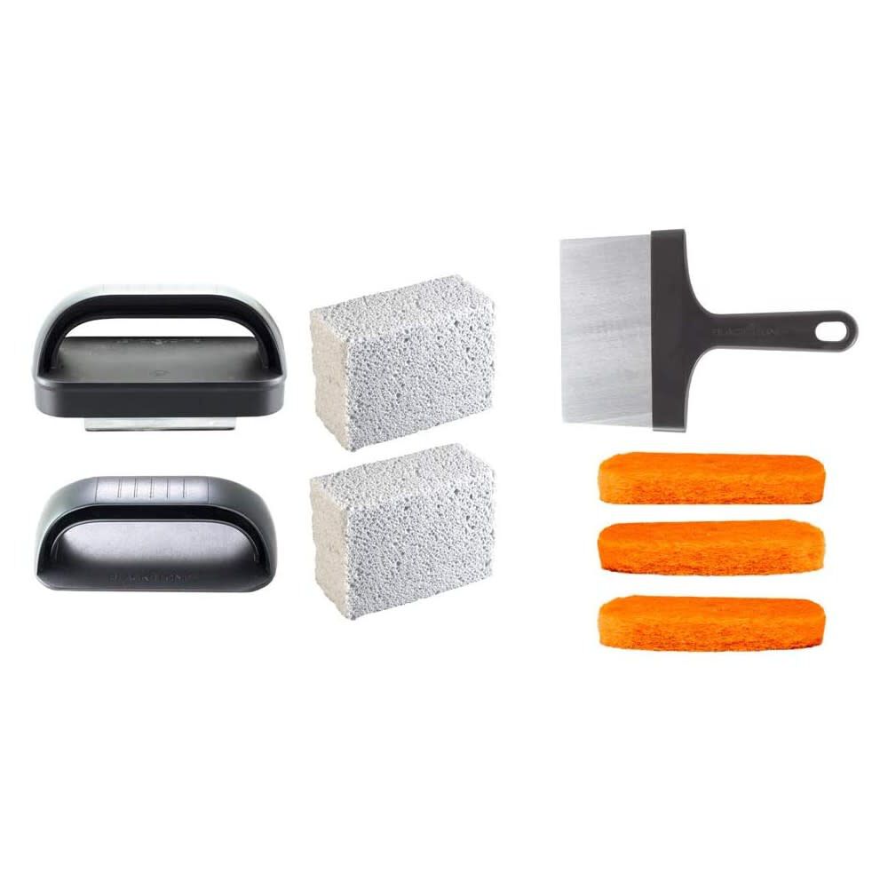 Premium Flat Top Grill Griddle Cleaning Kit 8pc 5060