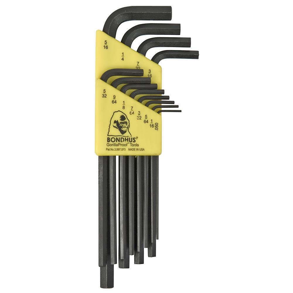 12pc Hex L-Wrench Set . 0.050in - 5/16in 12136