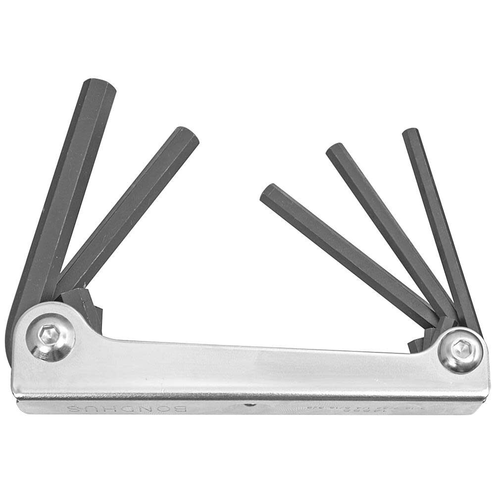 5pc Hex Fold-up Tool Set 3/16-3/8 14585