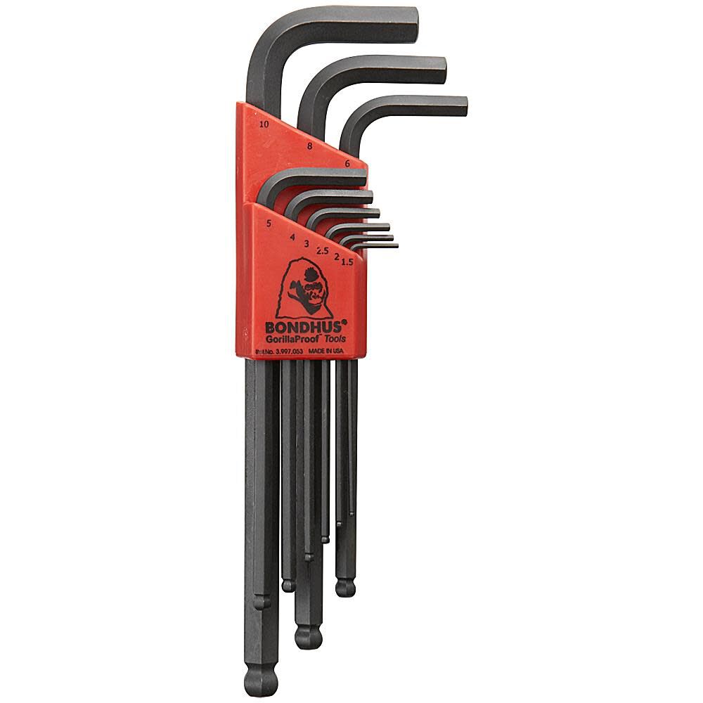 Set 9 Balldriver L-wrenches 10999