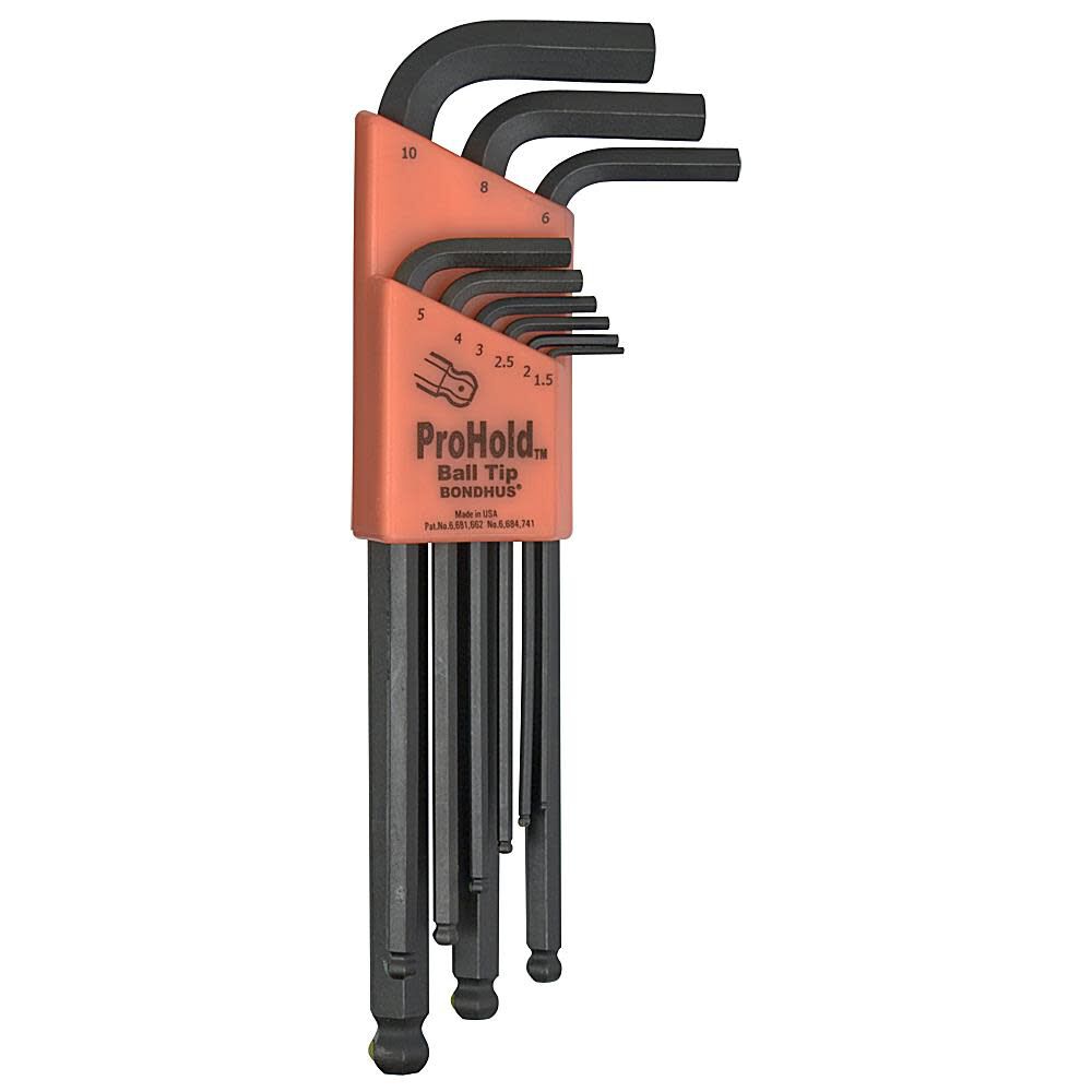 Set 9 ProHold Balldriver L-wrenches 74999