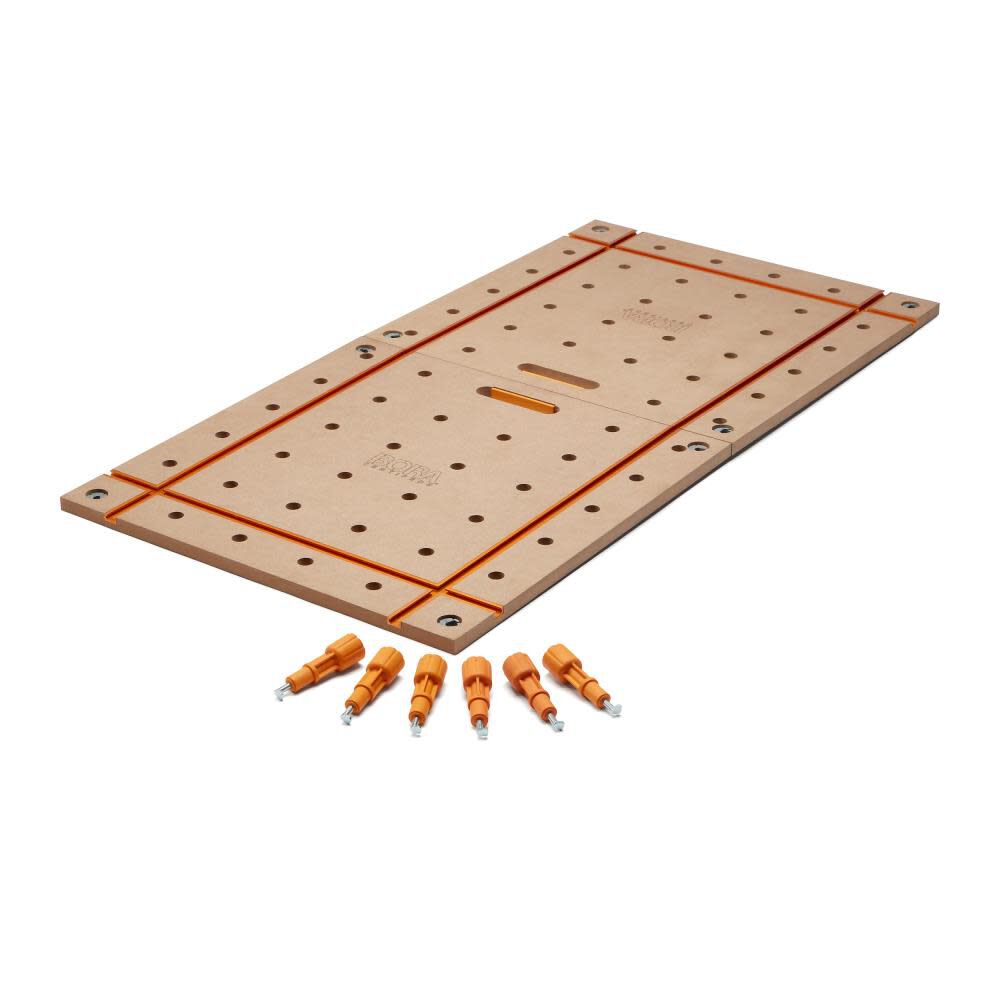 Centipede 2 x 4ft T-Track Table Top , 3/4in Dog Holes CK24T