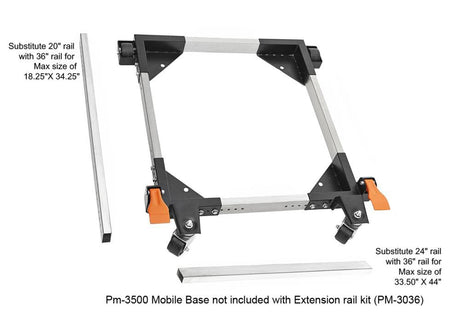 Extension Rails for PM-3500 PM-3036