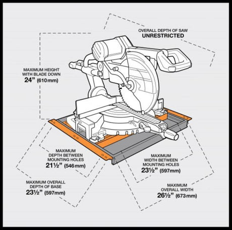 Portacube STR Miter Saw Work Station PM-8000