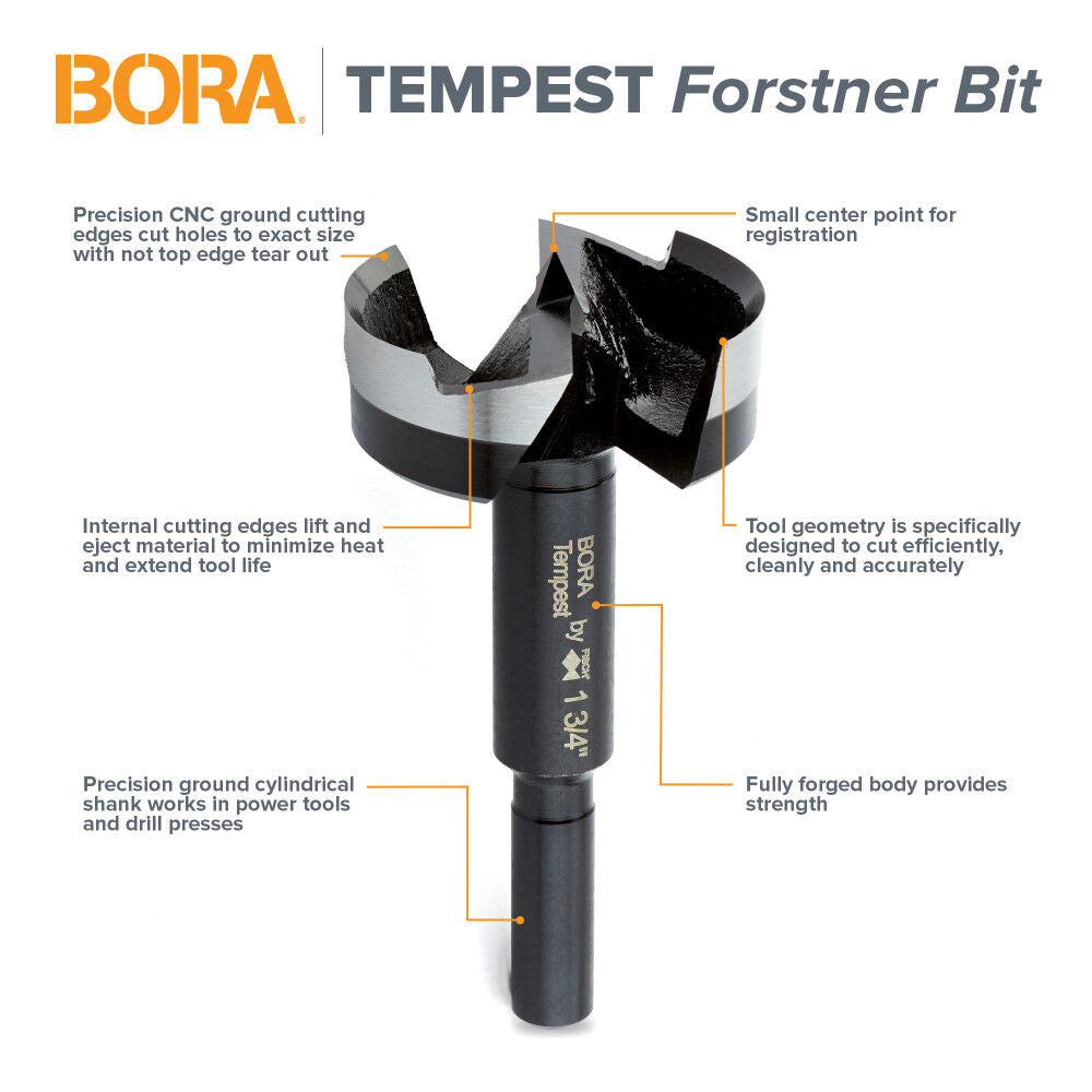 Tempest Forstner Bit 1-1/16in Diameter BFB-009935