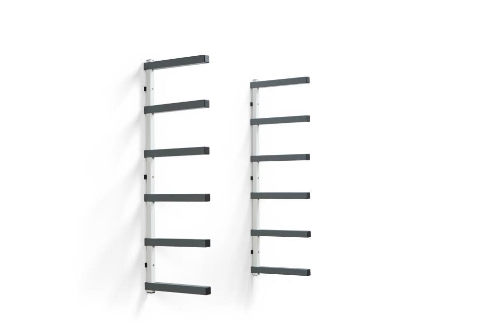 Wall Mounted Storage Rack 6 Level Gray/White PBR-0620