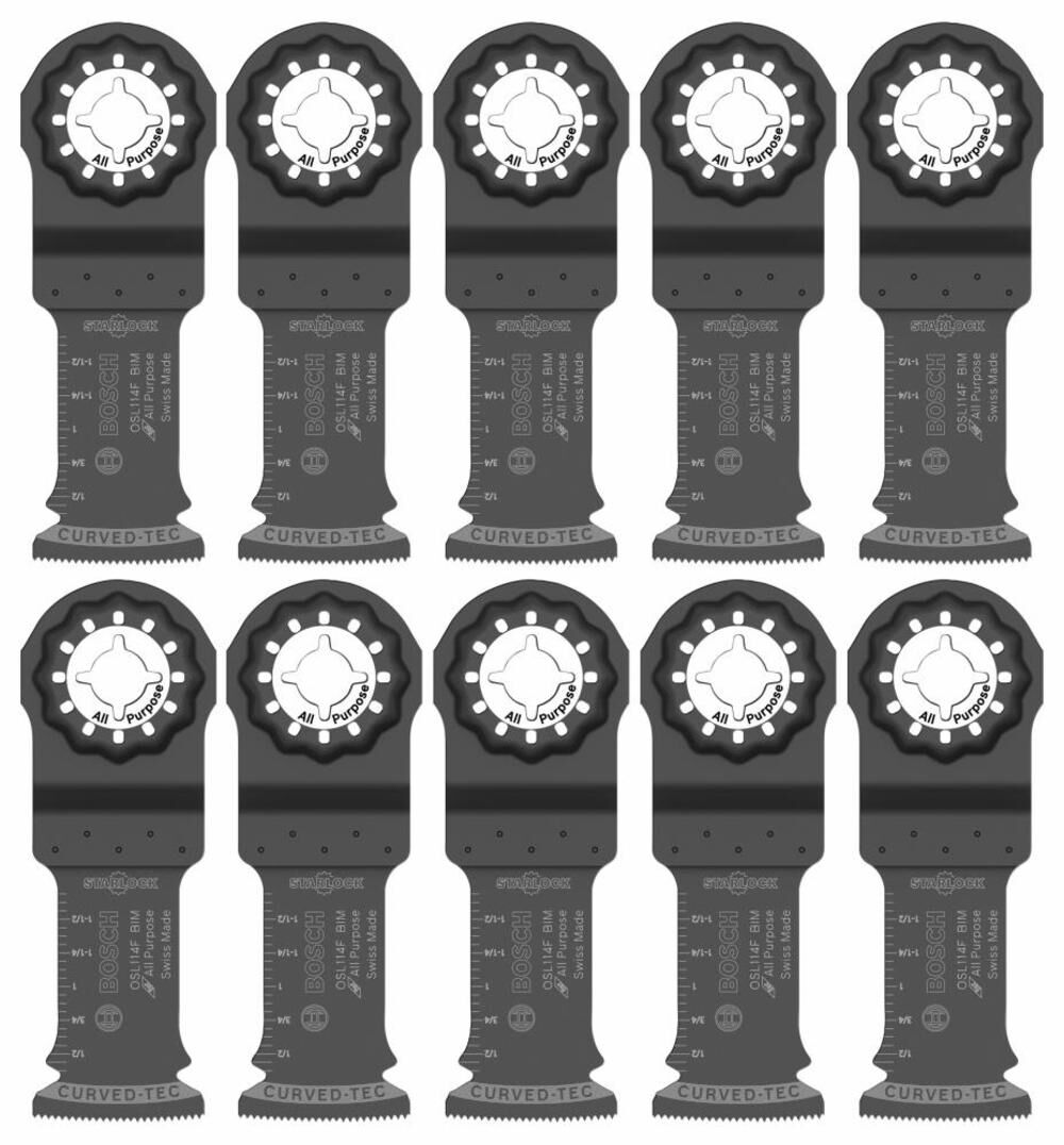 1-1/4 In. Starlock Oscillating Multi Tool Bi-Metal Plunge Cut Blade 10 pk. OSL114F-10