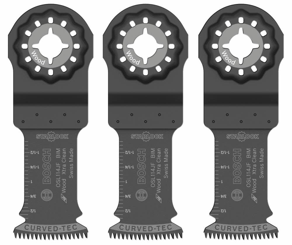 Starlock 3-Pack Bi-metal Oscillating Tool Blade OSL114JF-3