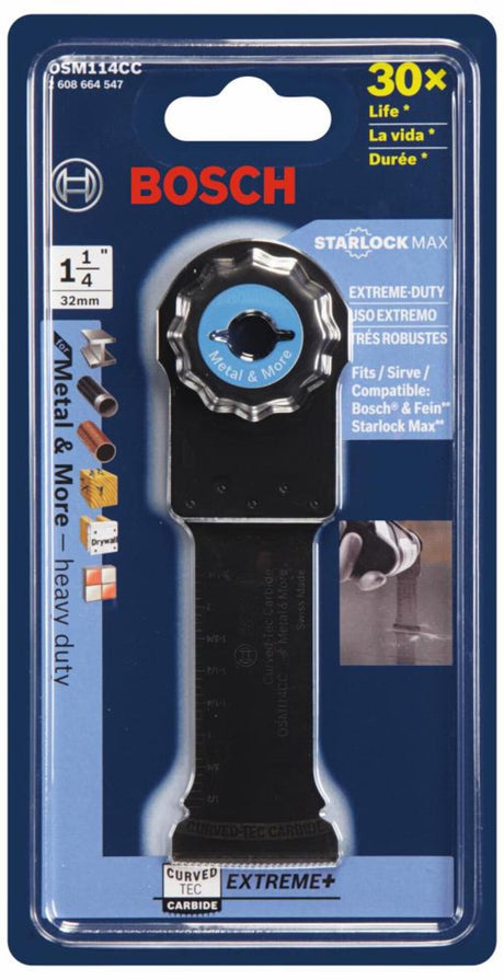 1-1/4 In. StarlockMax Oscillating Multi-Tool Curved-tec Carbide Extreme Plunge Blade OSM114CC