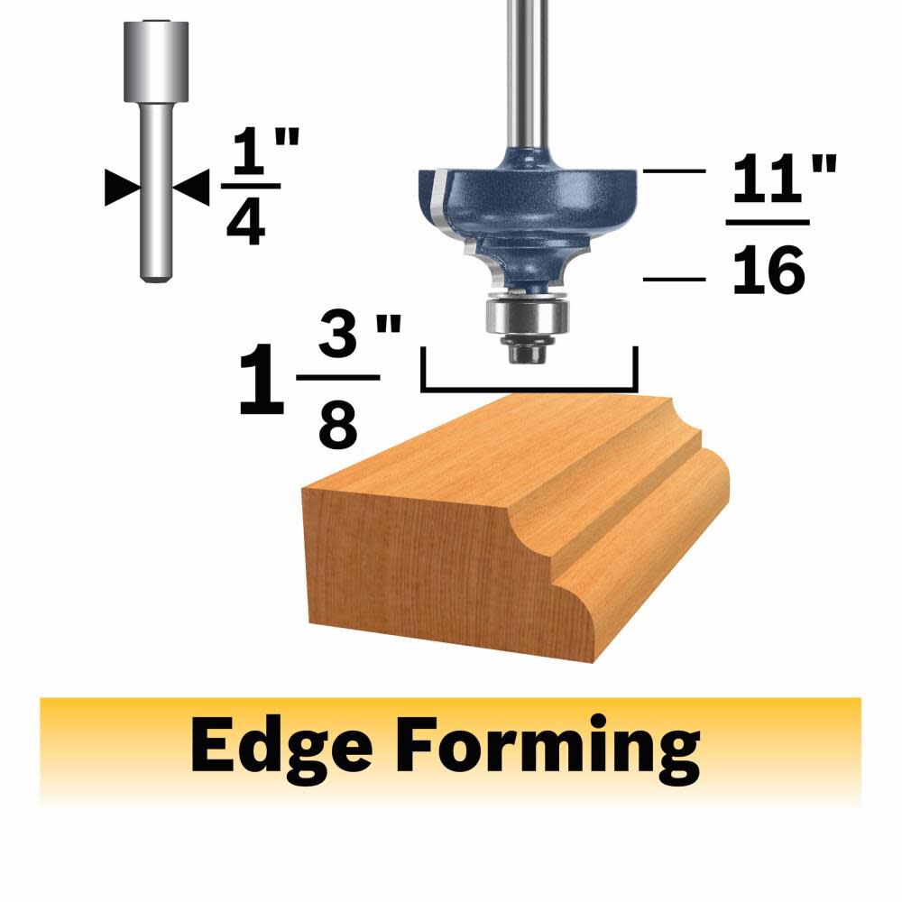 Carbide-tipped Cove Router Bit 85604MC