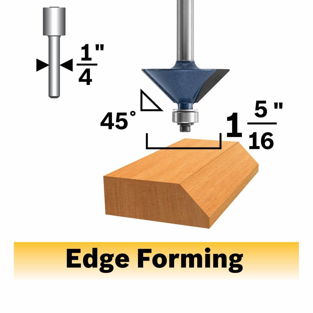 5/8-in Carbide-tipped Chamfer Router Bit 85298MC