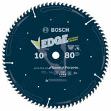 10 In. 80 Tooth Edge Circular Saw Blade for Extra-Fine Finish DCB1080