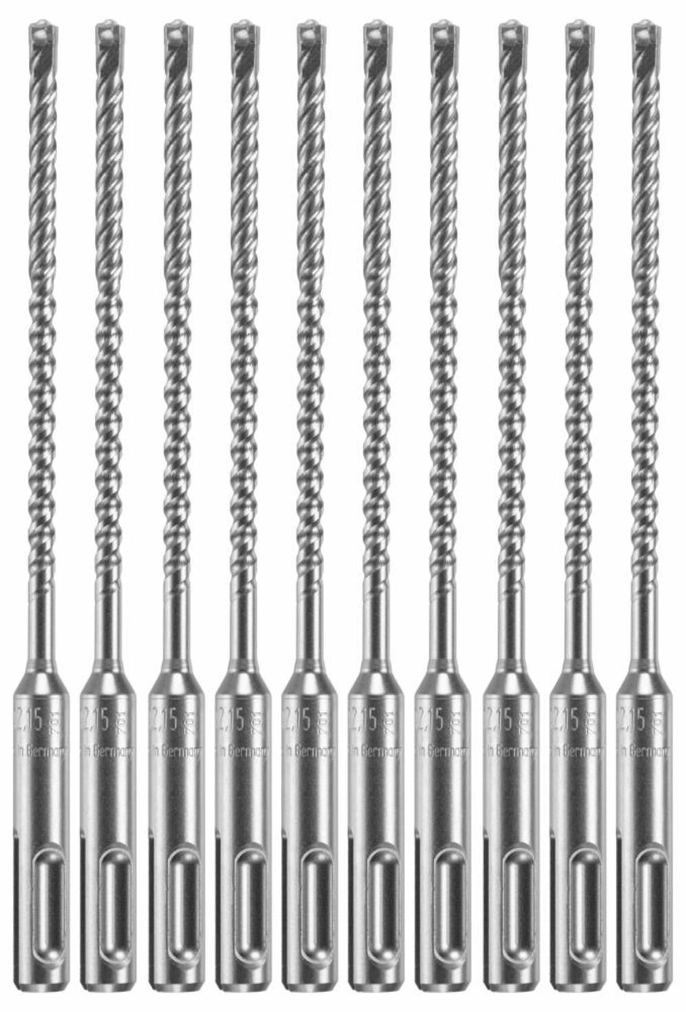 10pc 3/16in x 4in x 6 1/2in SDS plus Bulldog Xtreme Carbide Rotary Hammer Drill Bits HCFC2011B10