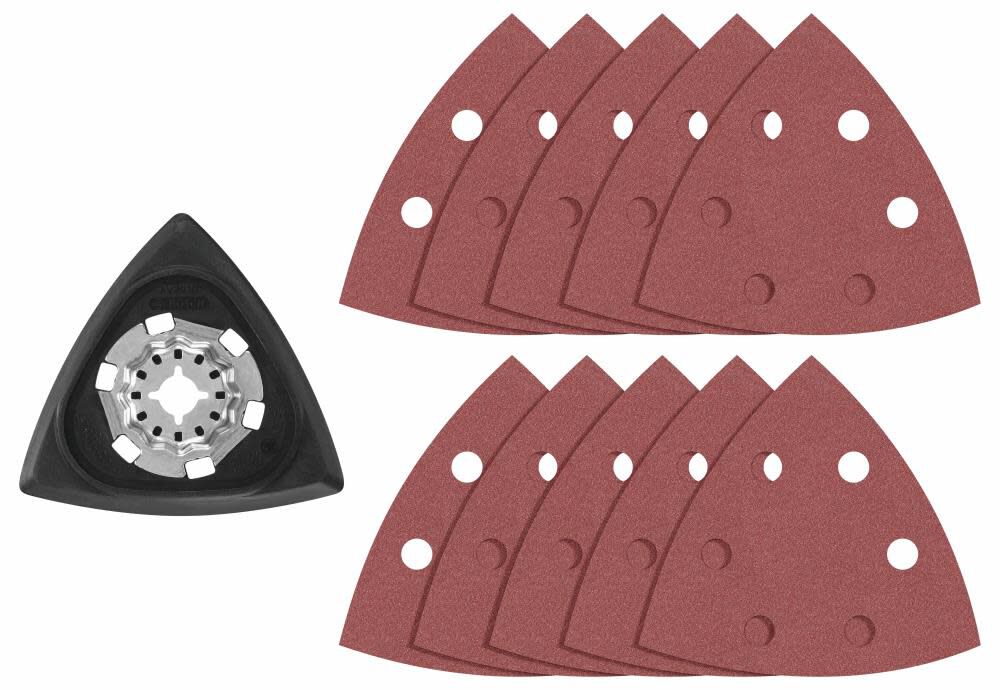 11 pc. Starlock Oscillating Multi-Tool Delta Sanding Pad Kit OSL350SPDK