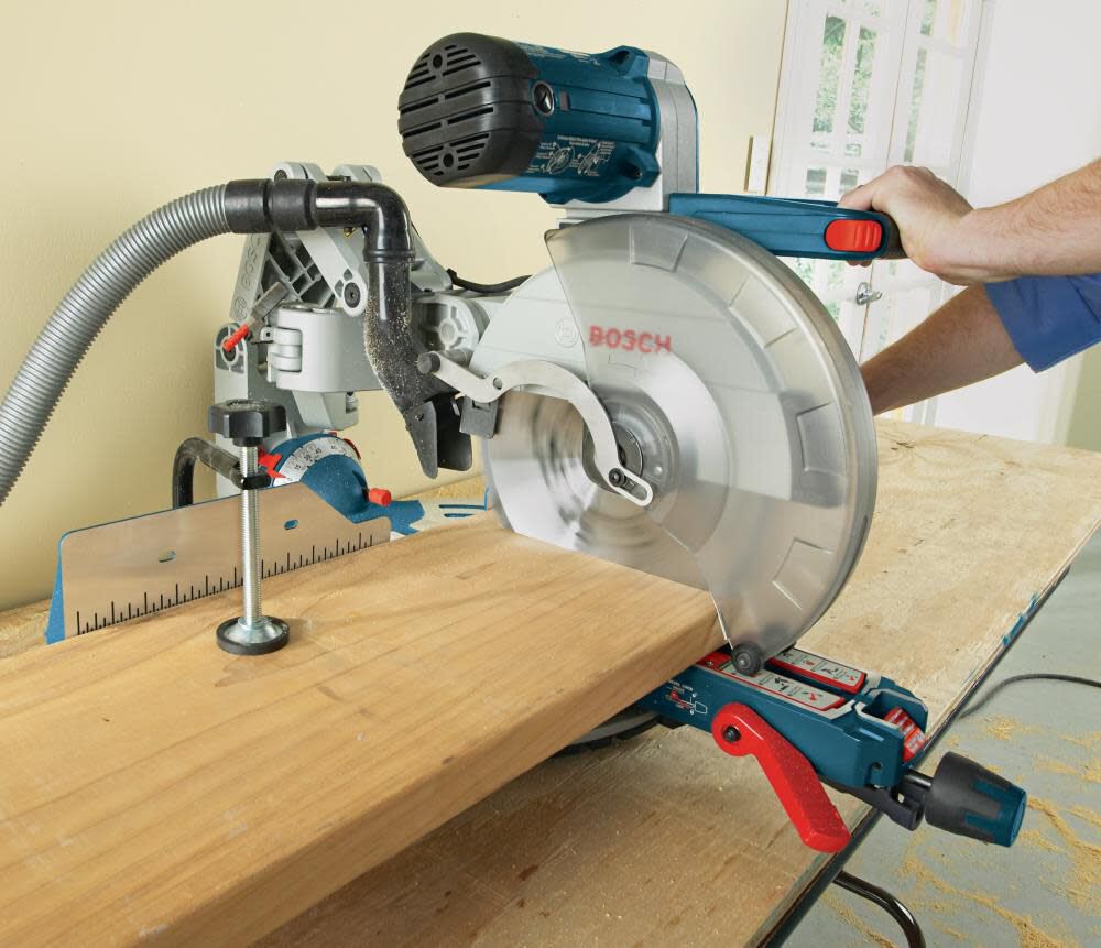 Glide 12-in 15-Amp Dual Bevel Sliding Compound Corded Miter Saw GCM12SD