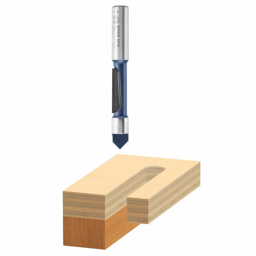 1/2 In. x 1-3/16 In. Carbide Tipped 1-Flute Pilot Panel Concave Bit 85246M