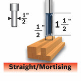 1/2-in Carbide-Tipped Straight Router Bit 85242MC