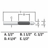 1/2-in Carbide-Tipped Trimming Router Bit 85601MC