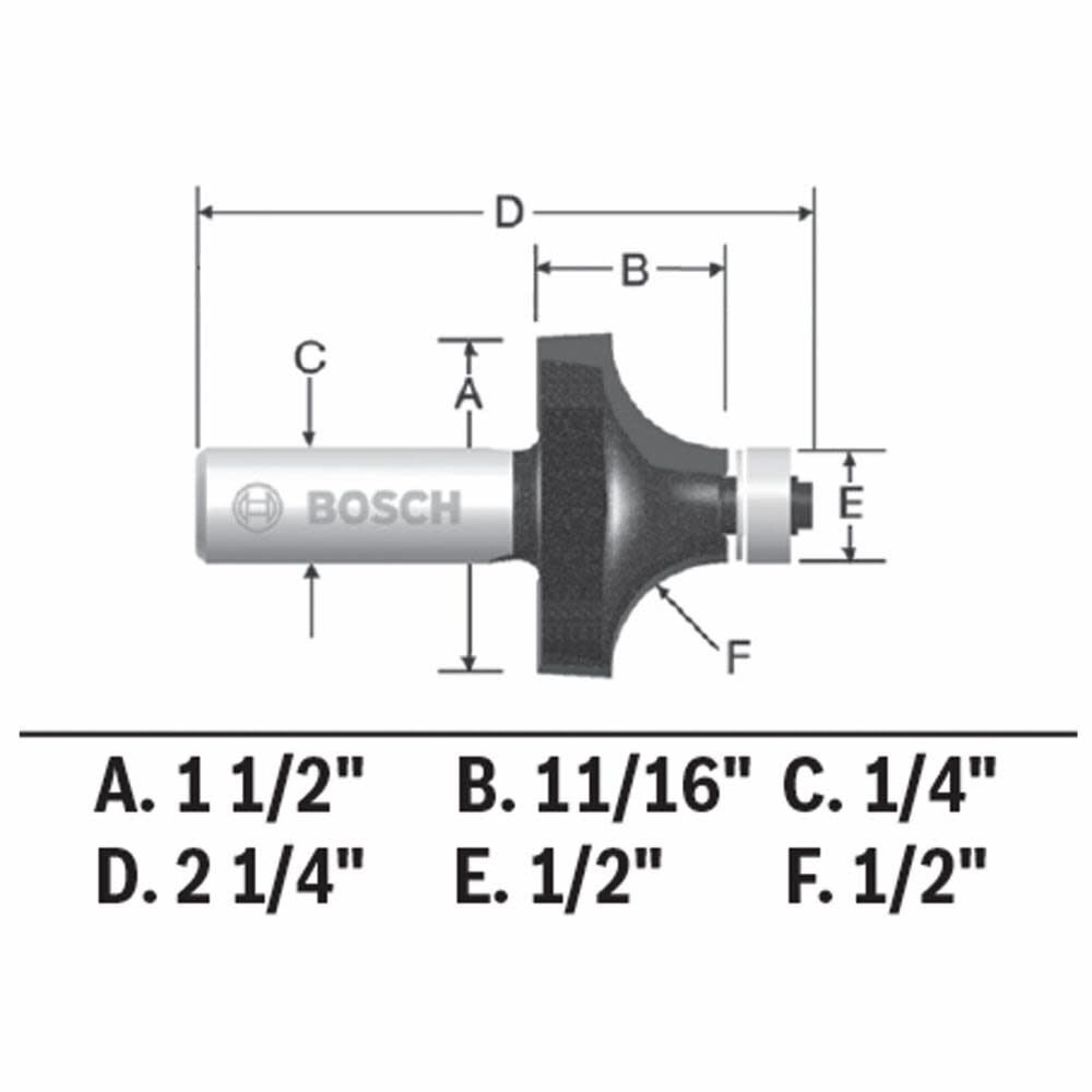 1-1/4-in Carbide-tipped Classical Router Bit 85297MC